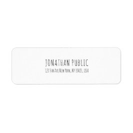 モダンエレガントシンプルプロフェッショナルプレーン ラベル