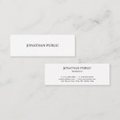 モダンエレガントシンプルプロフェッショナル スキニー名刺 (正面/裏面)