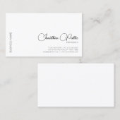 モダンエレガントシンプルプロフェッショナル 名刺 (正面/裏面)