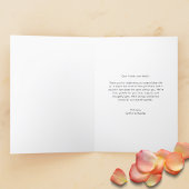 モダンエレガントシンプルポートレート写真結婚s サンキューカード