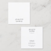 モダンエレガントシンプルミニマルテンプレートラグジュアリー スクエア名刺 (正面/裏面)