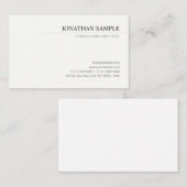 モダンエレガントシンプルミニマルデザインテンプレート 名刺 (正面/裏面)