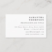 モダンエレガントシンプルミニマル名札 名刺 (正面)