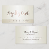 モダンエレガントシンプルロイヤリティカード ロイヤリティカード (正面/裏面)