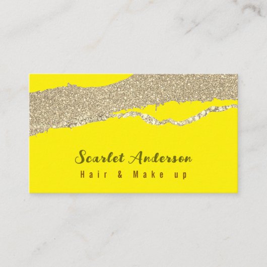 モダンエレガントシンプル光 名刺 (正面)