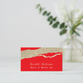 モダンエレガントシンプル光 名刺 (スタンド正面)