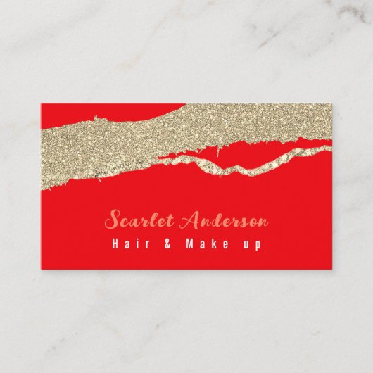 モダンエレガントシンプル光 名刺 (正面)