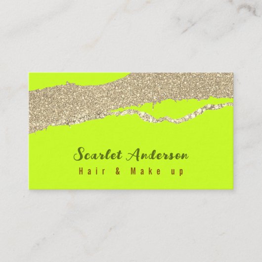 モダンエレガントシンプル光 名刺 (正面)