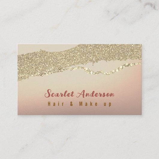 モダンエレガントシンプル光 名刺 (正面)