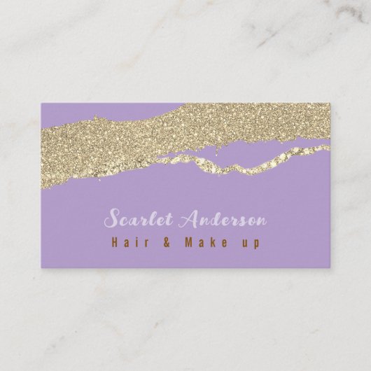 モダンエレガントシンプル光 名刺 (正面)