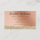 モダンエレガントシンプル光 名刺 (裏面)