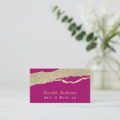 モダンエレガントシンプル光 名刺 (スタンド正面)