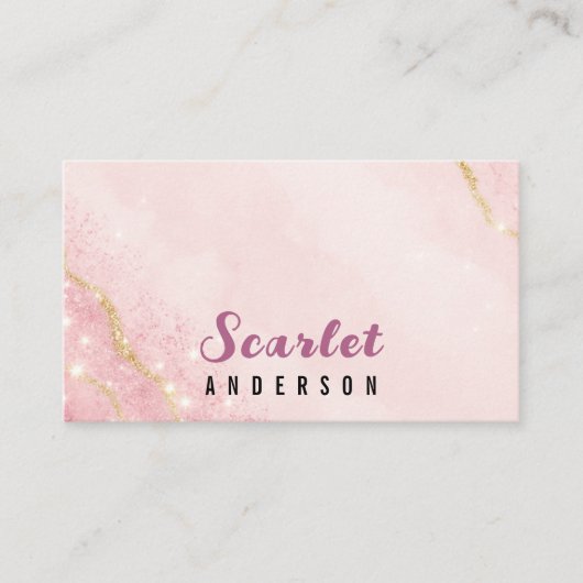 モダンエレガントシンプル光 名刺 (正面)