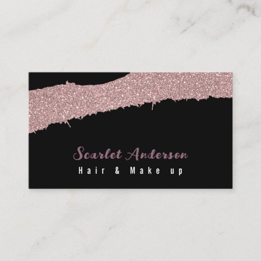 モダンエレガントシンプル光 名刺 (正面)