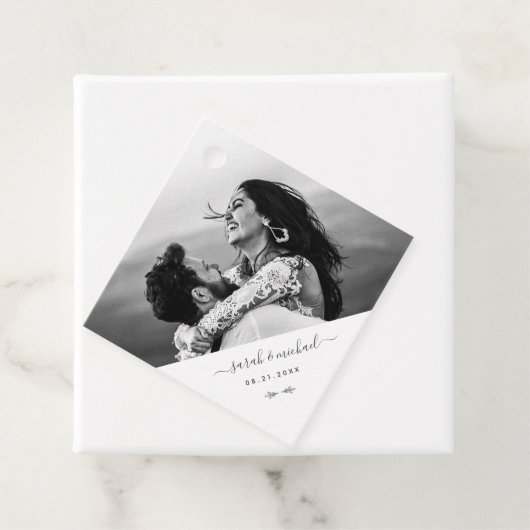 モダンエレガントシンプル写真結婚様 フェイバータグ (インサイチュ)