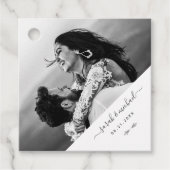 モダンエレガントシンプル写真結婚様 フェイバータグ (正面)