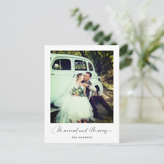 モダンエレガントシンプル写真 シーズンポストカード (スタンド正面)