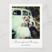 モダンエレガントシンプル写真 シーズンポストカード (正面)