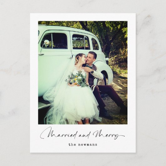 モダンエレガントシンプル写真 シーズンポストカード (正面)