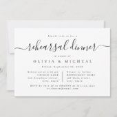 モダンエレガントシンプル台本リハーサル 招待状 (正面)