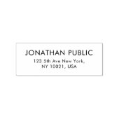 モダンエレガントシンプル差出人住所テンプレート ラバースタンプ (インプリント)