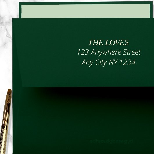 モダンエレガントシンプル差出人住所 セルフインキングスタンプ