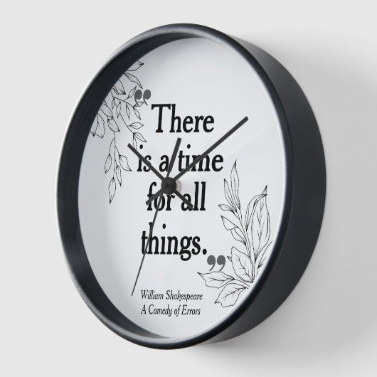 モダンエレガントシンプル引用文タイポグラフィ時計 壁時計 (傾斜)