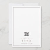 モダンエレガントシンプル文字体裁 招待状 (裏面)