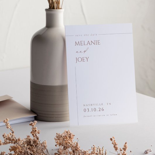 モダンエレガントシンプル文字体裁 招待状