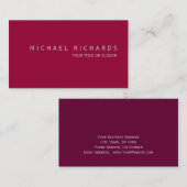 モダンエレガントシンプル普通名刺 名刺 (正面/裏面)