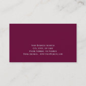 モダンエレガントシンプル普通名刺 名刺 (裏面)