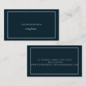 モダンエレガントシンプル最小枠 名刺 (正面/裏面)