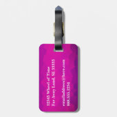 モダンエレガントシンプル水彩画グラデーション像 ラゲッジタグ (裏面縦)