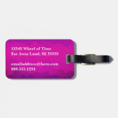 モダンエレガントシンプル水彩画グラデーション像 ラゲッジタグ (裏面横)