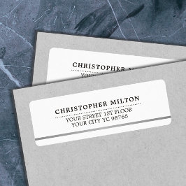 モダンエレガントシンプル白フェイク銀線 ラベル