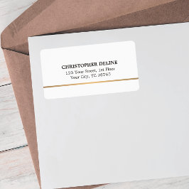 モダンエレガントシンプル白フェイク銅線 ラベル