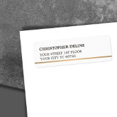 モダンエレガントシンプル白フェイク銅線 ラベル