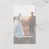 モダンエレガントシンプル結婚の写真家 名刺 (正面)
