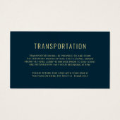 モダンエレガントシンプル結婚の輸送カード (正面)