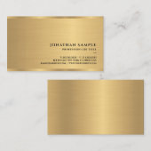 モダンエレガントシンプル金ゴールドテンプレートプロフェッショナル 名刺 (正面/裏面)
