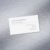 モダンエレガントシンプル青 マグネット名刺 (インサイチュ)