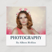 モダンエレガントシンプル スクエア名刺 (正面)