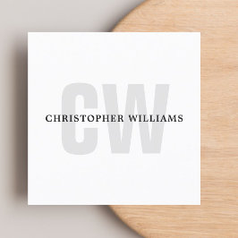 モダンエレガントシンプル スクエア名刺