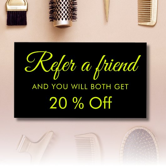 モダンエレガントシンプルChartreuse参照カード