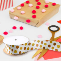 モダンエレガントシンプルClassy白金ゴールド水玉模様