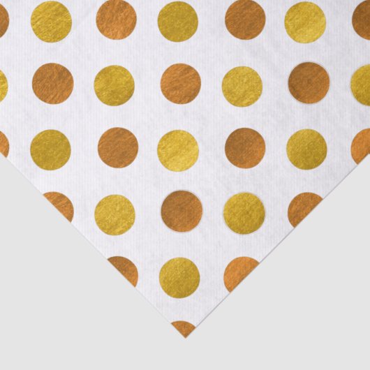 モダンエレガントシンプルClassy白金ゴールド水玉模様 薄葉紙 (詳細)