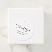 モダンエレガントシンプルScript結婚's Thank You フェイバータグ (インサイチュ)