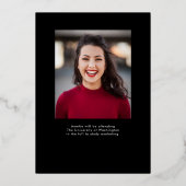 モダンエレガントシンプルType2Photo Gradation 箔招待状 (裏面)