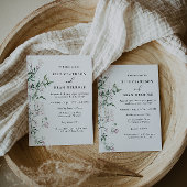 モダンエレガントジャスミン結婚ラベンダーズ 招待状