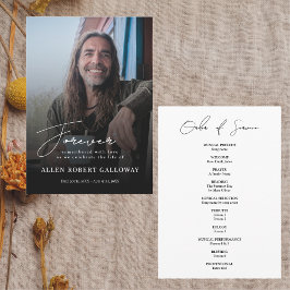 モダンエレガントスクリプト葬儀式次第 プログラム